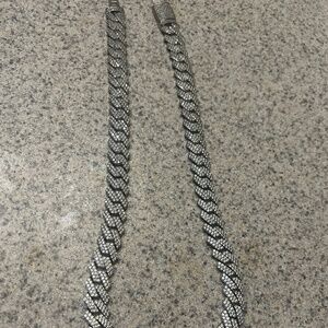 16MM DIAMOND PRONG CUBAN LINK CHAIN